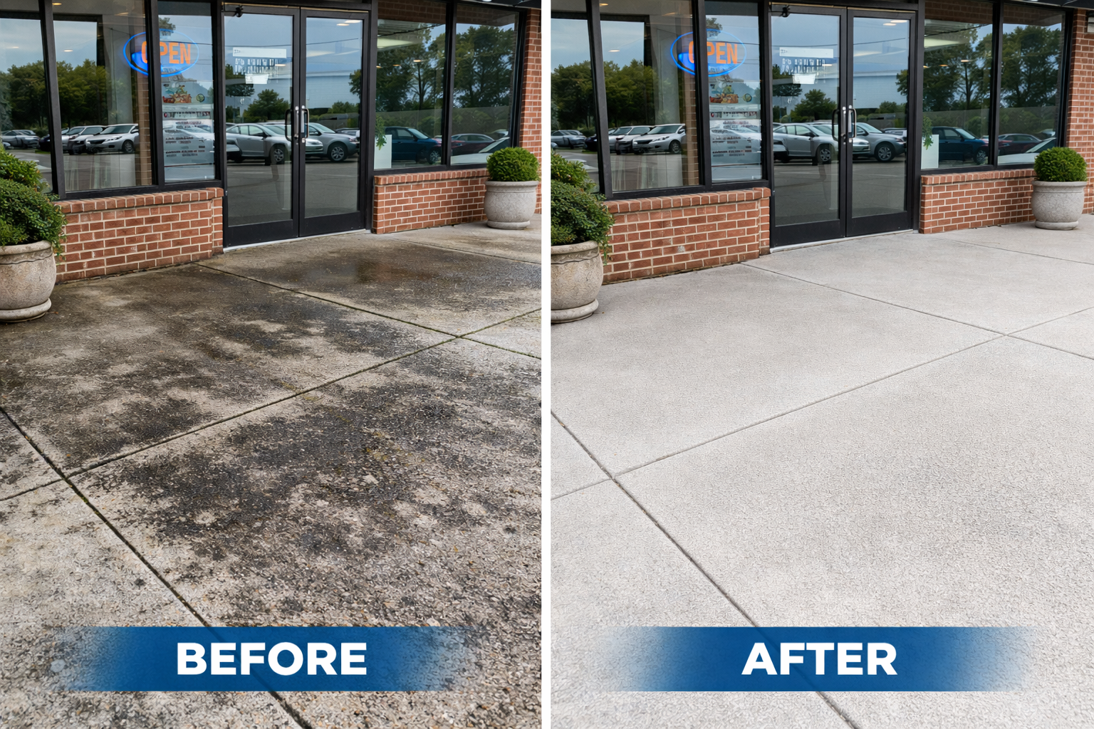 Before and after: Storefront Exterior